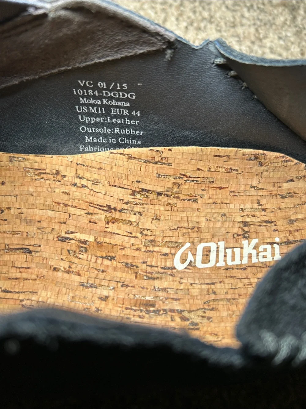 OluKai Men's‎ Blue Slip-On Suede Loafers